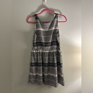 Everly black and white dress